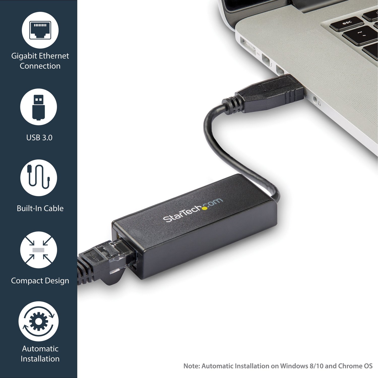 StarTech.com USB 3.0 to Gigabit Ethernet NIC Network Adapter