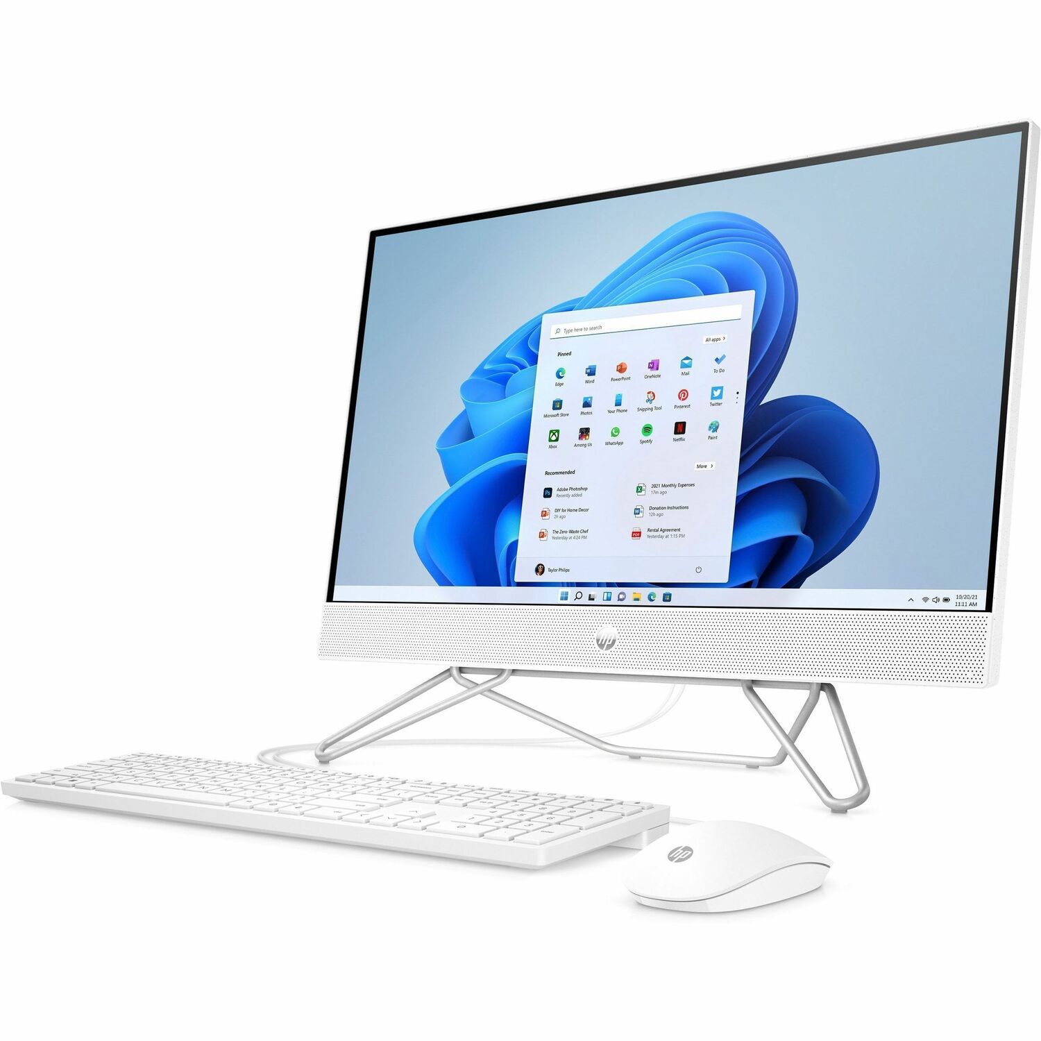 HP 24-cb1000i 24-cb1041na All-in-One Computer - Intel Core i5 12th Gen i5-1235U - 8 GB - 256 GB SSD - 60.5 cm (23.8") Full HD - Desktop - Starry White
