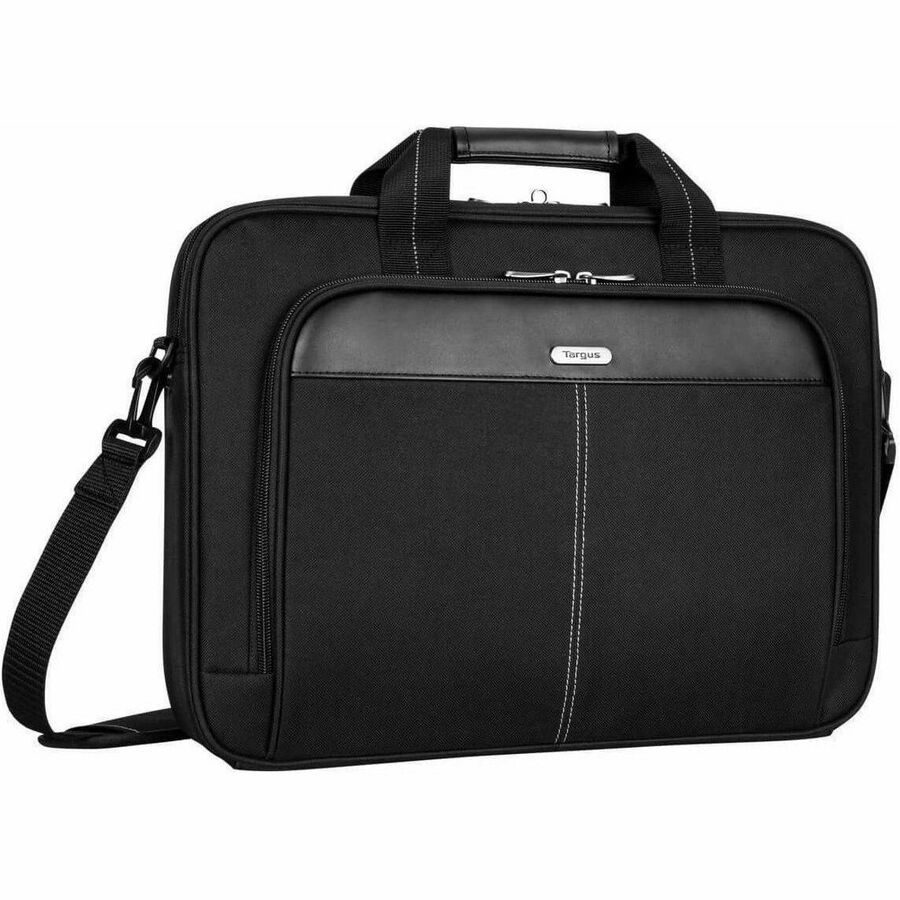Targus Classic Slim TCT027GL Carrying Case (Briefcase) for 39.6 cm (15.6") Notebook - Black