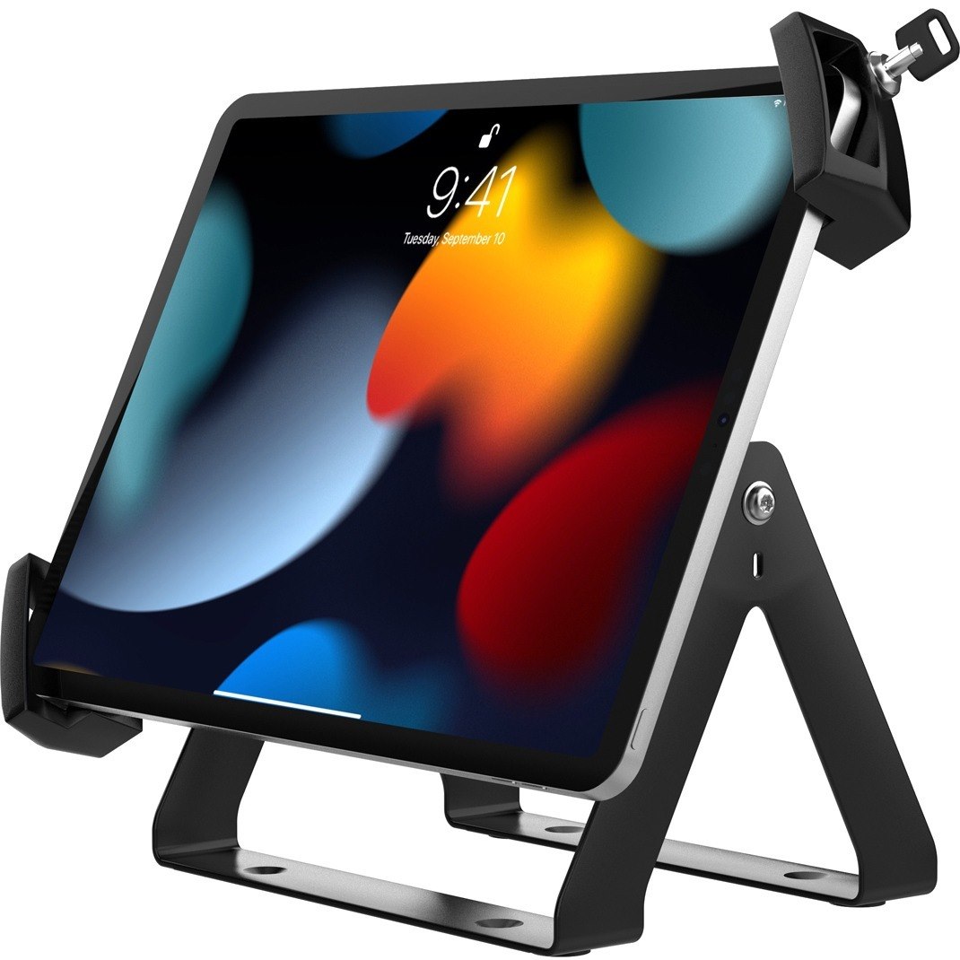 CTA Digital Full Rotation Desk Mount w/ Universal Security Holder for 8-12" Tablets (Black)