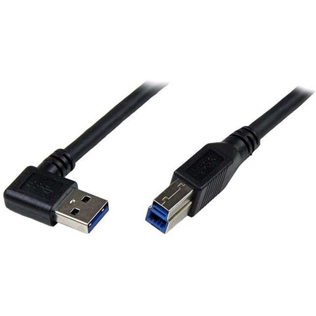 StarTech.com 1m Black SuperSpeed USB 3.0 (5Gbps) Cable - Right Angle A to B - M/M