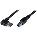StarTech.com 1m Black SuperSpeed USB 3.0 (5Gbps) Cable - Right Angle A to B - M/M