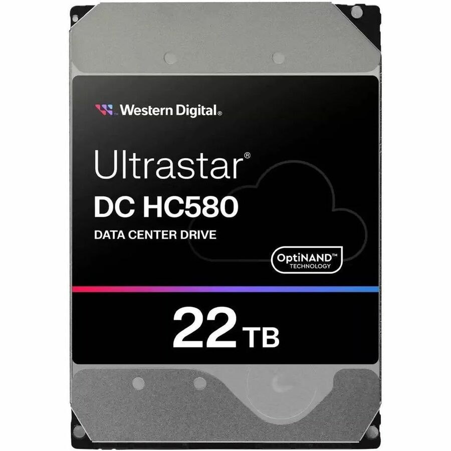 WD Ultrastar DC HC580 WUH722422AL5204 22 TB Hard Drive - 3.5" Internal - SAS - Conventional Magnetic Recording (CMR) Method