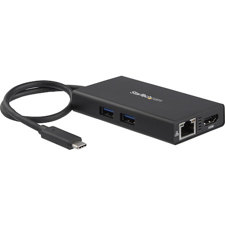 StarTech.com USB Type C Docking Station for Notebook, Tablet, Monitor - 60 W - Black - TAA Compliant