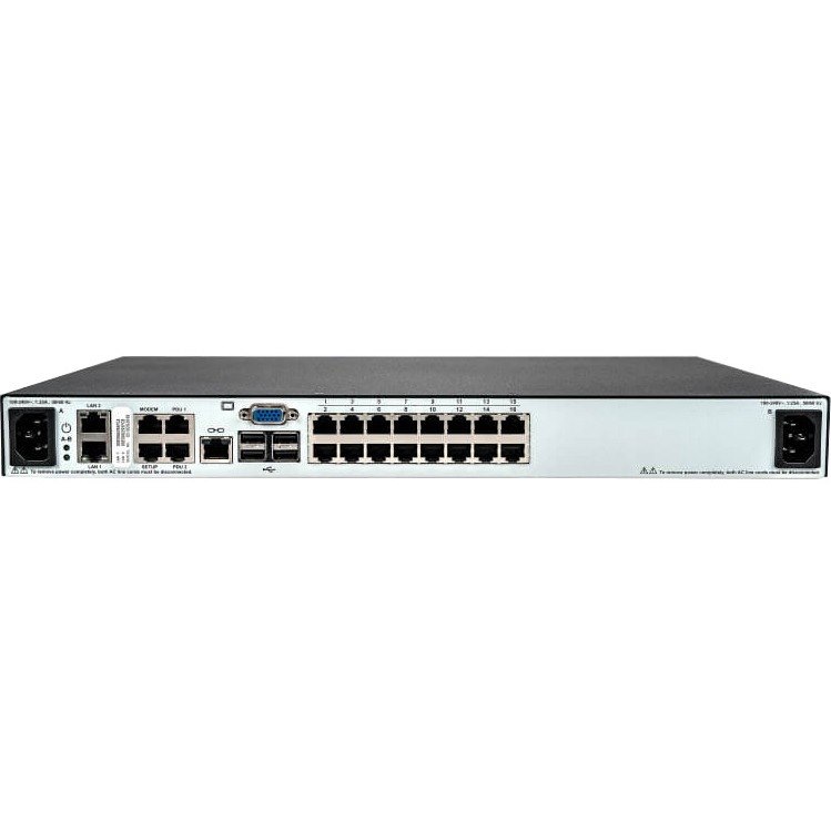 Vertiv Avocent MPU KVM Switch | 16 port | 2 Digital Path | Dual AC Power TAA