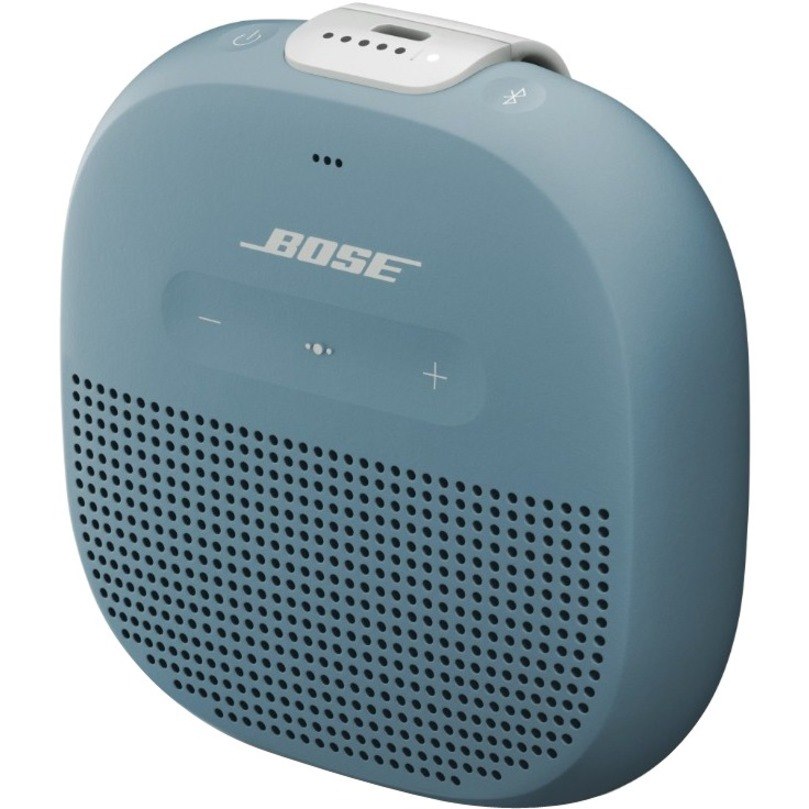 Bose SoundLink Micro Portable Bluetooth Speaker System - Google Assistant, Siri Supported - Stone Blue