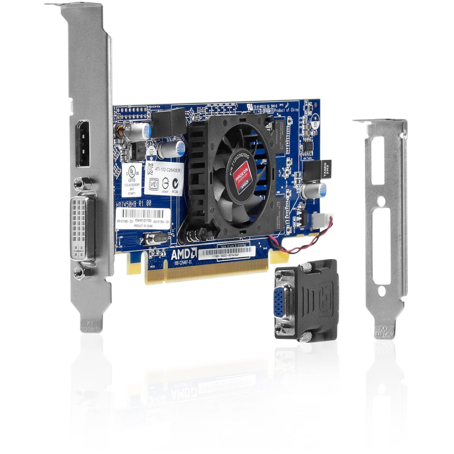 HP AMD Radeon HD 7450 Graphic Card - 1 GB GDDR3 - Low-profile