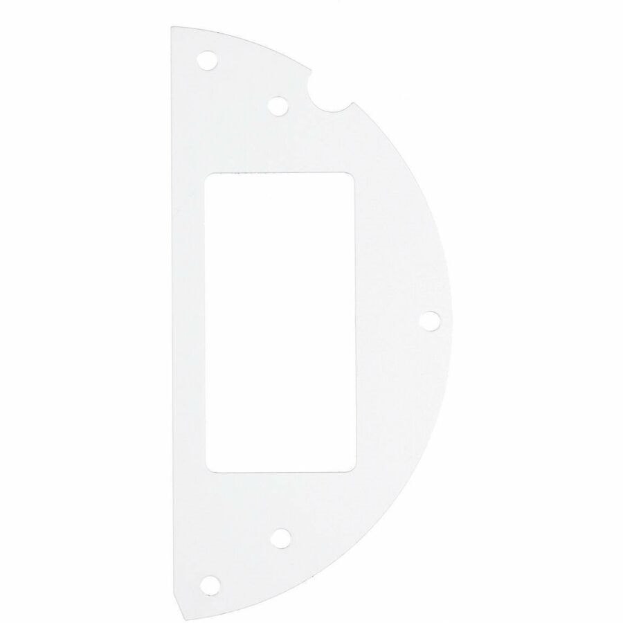 Hubbell Premise Wiring Recessed 6" Series, Sub Plate, 50% Right Side, (1) Style Line&reg; Decorator Opening