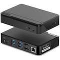Alogic Universal Twin HD USB Type C Docking Station for Notebook - Black - TAA Compliant