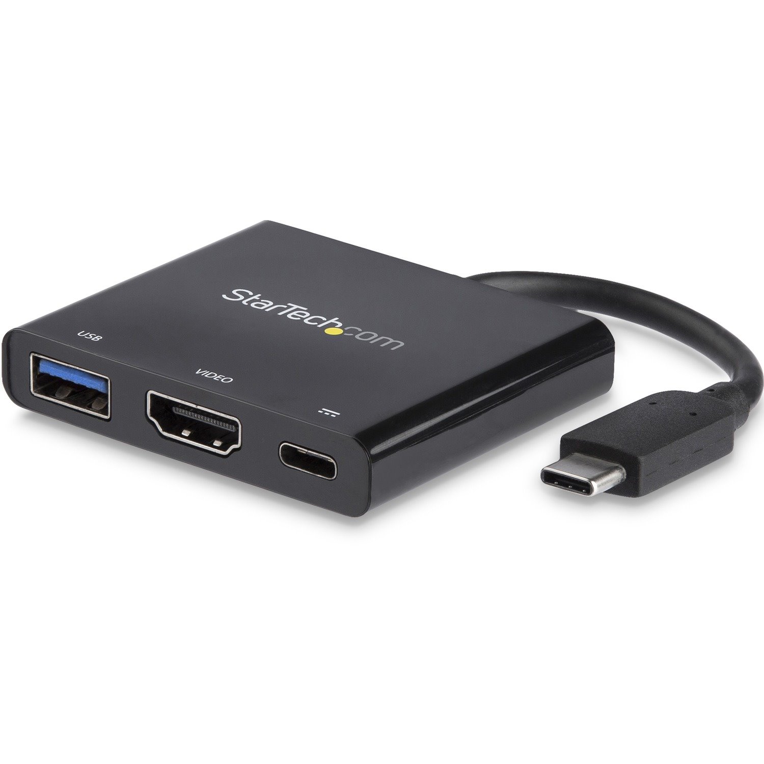 StarTech.com USB C Multiport Adapter with HDMI 4K & 1x USB 3.0 - PD - Mac & Windows - USB Type C All in One Video Adapter