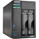 Asustor Lockerstor 2 Gen 2 AS6702T | 2 Bay NAS - Network Storage Enclosure, Quad Core 2.0GHz CPU, 4 M.2 PCIe 3.0 SSD Slot, 2 2.5GbE Port, 4GB RAM DDR4