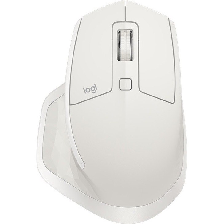 Logitech MX Master 2S Mouse - Bluetooth/Radio Frequency - USB - Darkfield - 7 Button(s) - Light Grey