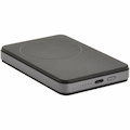 Eaton Tripp Lite Series Portable Wireless Magnetic Charging Power Bank for iPhone 16/15/14/13/12, USB-C Output, 18W, 4000mAh, Lithium-Ion, Black