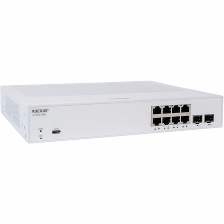 RUCKUS ICX 8100 ICX 8100-C08PF 8 Ports Manageable Ethernet Switch - Gigabit Ethernet, 10 Gigabit Ethernet - 10/100/1000Base-T - White