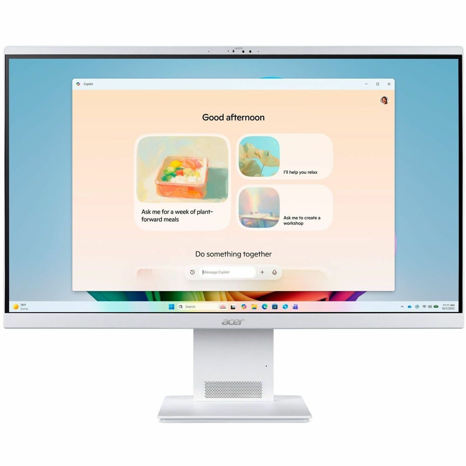 Acer Aspire S27B-UGLNL All-in-One Computer - Intel Core Ultra 7 Series 2 256V - 16 GB - 1 TB PCI Express 4.0 SSD - 68.6 cm (27") QHD - Desktop