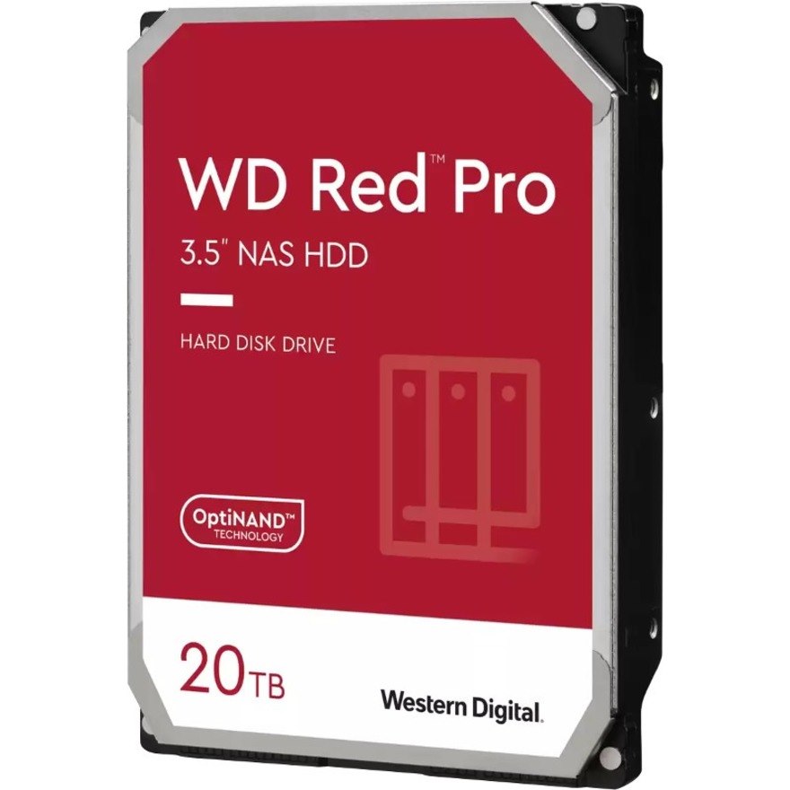 WD Red Pro WD201KFGX 20 TB Hard Drive - 3.5" Internal - SATA (SATA/600) - Conventional Magnetic Recording (CMR) Method