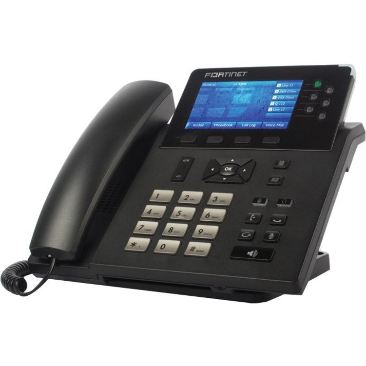 Fortinet FortiFone FON-470i IP Phone - Corded - Wall Mountable, Desktop - Black