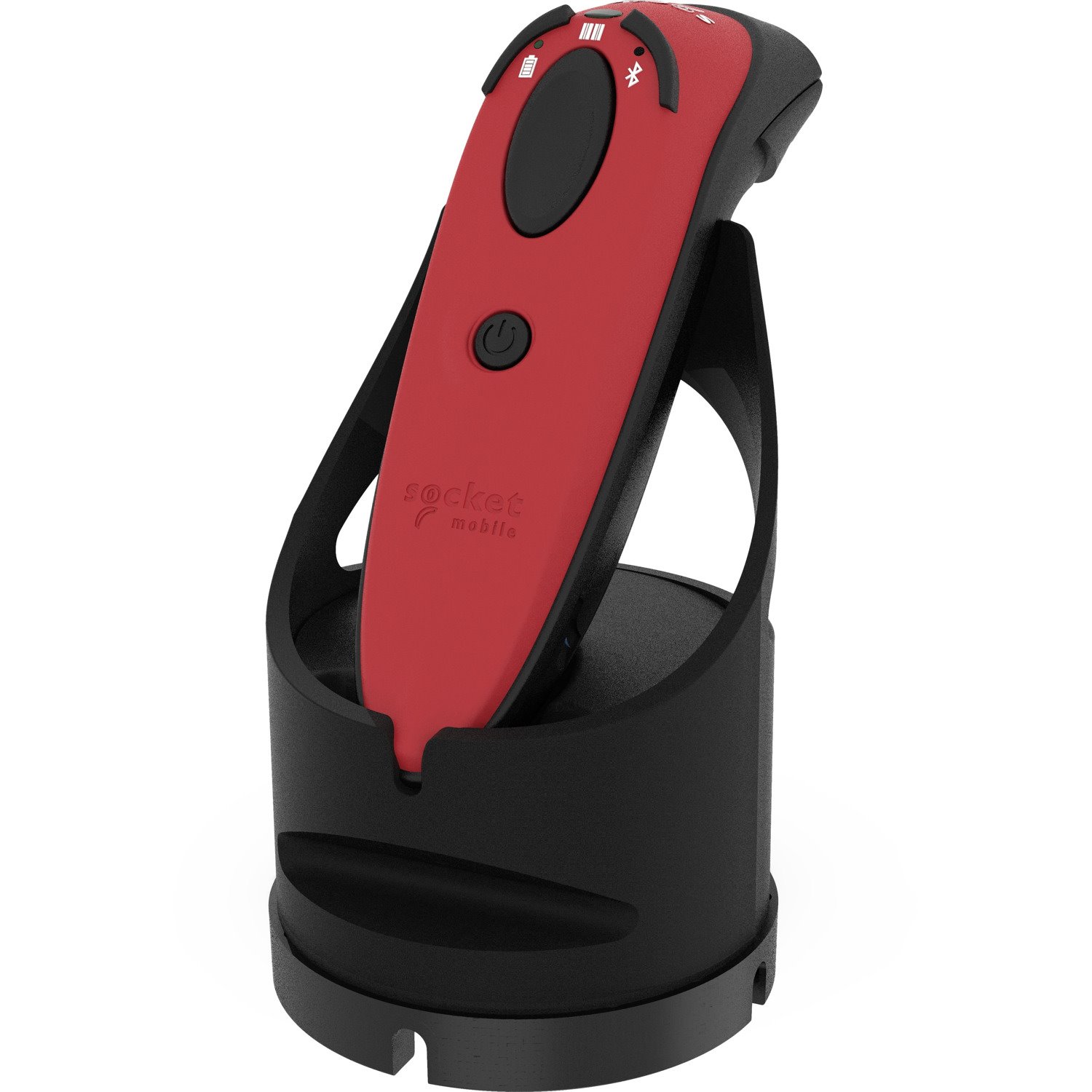 Socket Mobile DuraScan D740 Handheld Barcode Scanner - Wireless Connectivity - Red