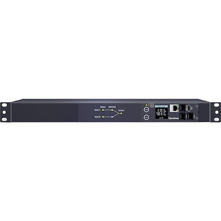 CyberPower PDU44006 Single Phase 240 - 200 VAC 20A Switched ATS PDU