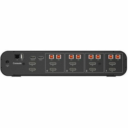Belkin Universal DisplayPort Secure KVM, 4-Port Dual Head with CAC