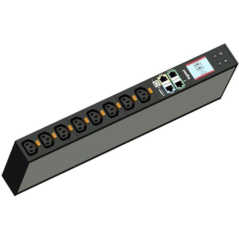 Legrand Rack PDU, Network Metered, ZeroU, 24A, 120V, (24) 5-20R, L5-30P Cord