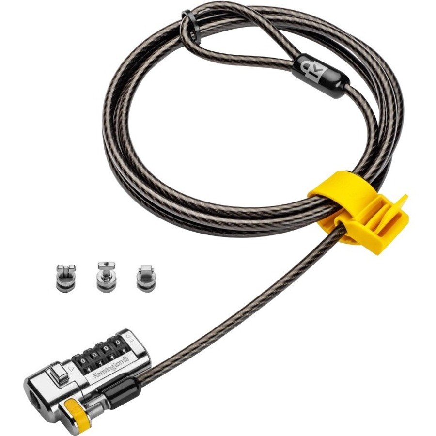 KENSINGTON CLICKSAFE COMBO NOTEBOOK LOCK, UNIVERSAL LOCK SLOT- TBAR/N17/NANOSAVER, MASTERC