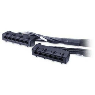 APC Data Distribution Cable, CAT6 UTP CMR 6XRJ-45 Black, 13FT (3.9M)