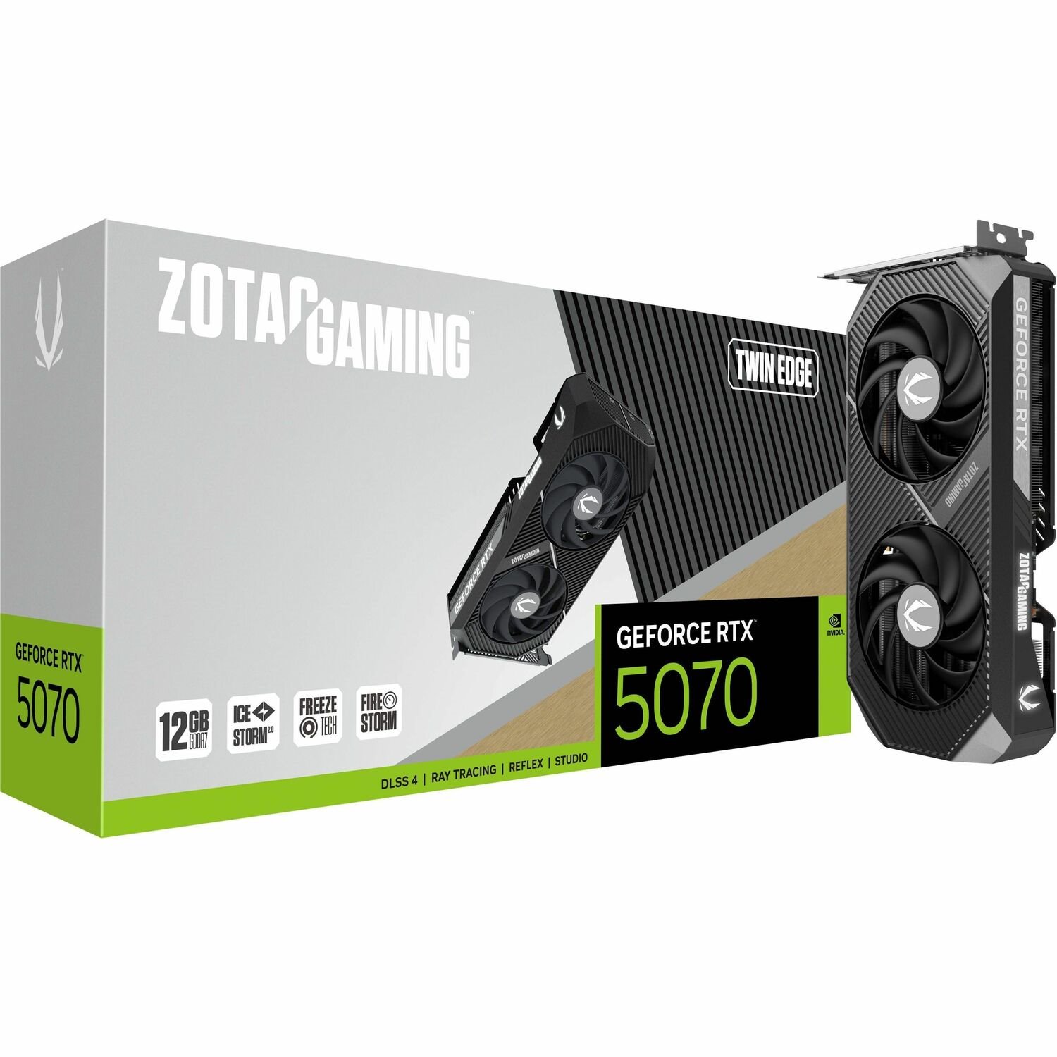 Zotac Twin Edge GeForce RTX 5070 12GB GDDR7 Pci Express 5.0 X16 Atx Graphics Card RTX 5070 Twin Edge