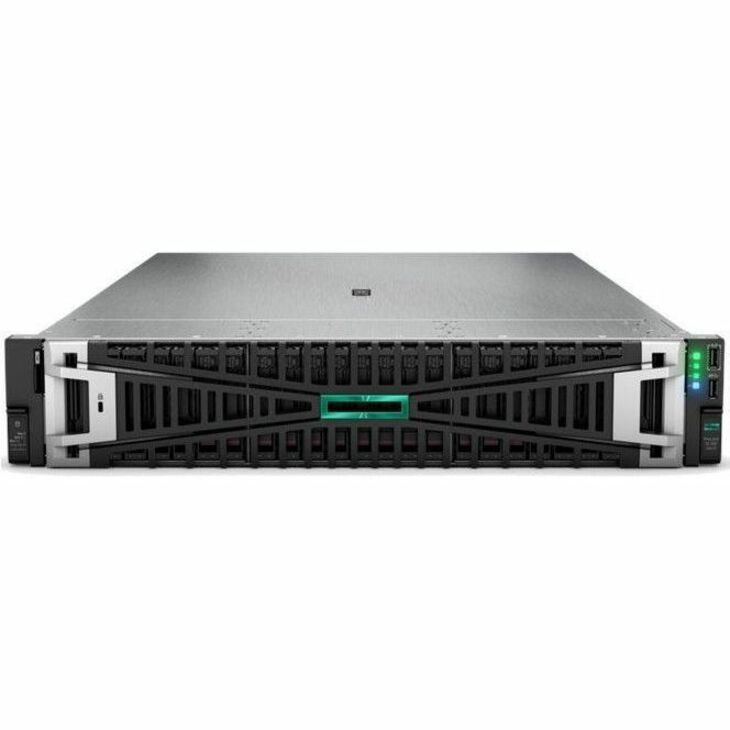 HPE ProLiant DL380 G11 2U Rack Server - 2 x Intel Xeon Gold 6526Y 2.80 GHz - 128 GB RAM - 3 TB HDD - (5 x 600GB) HDD Configuration - 12Gb/s SAS, Serial ATA/600, NVMe Controller