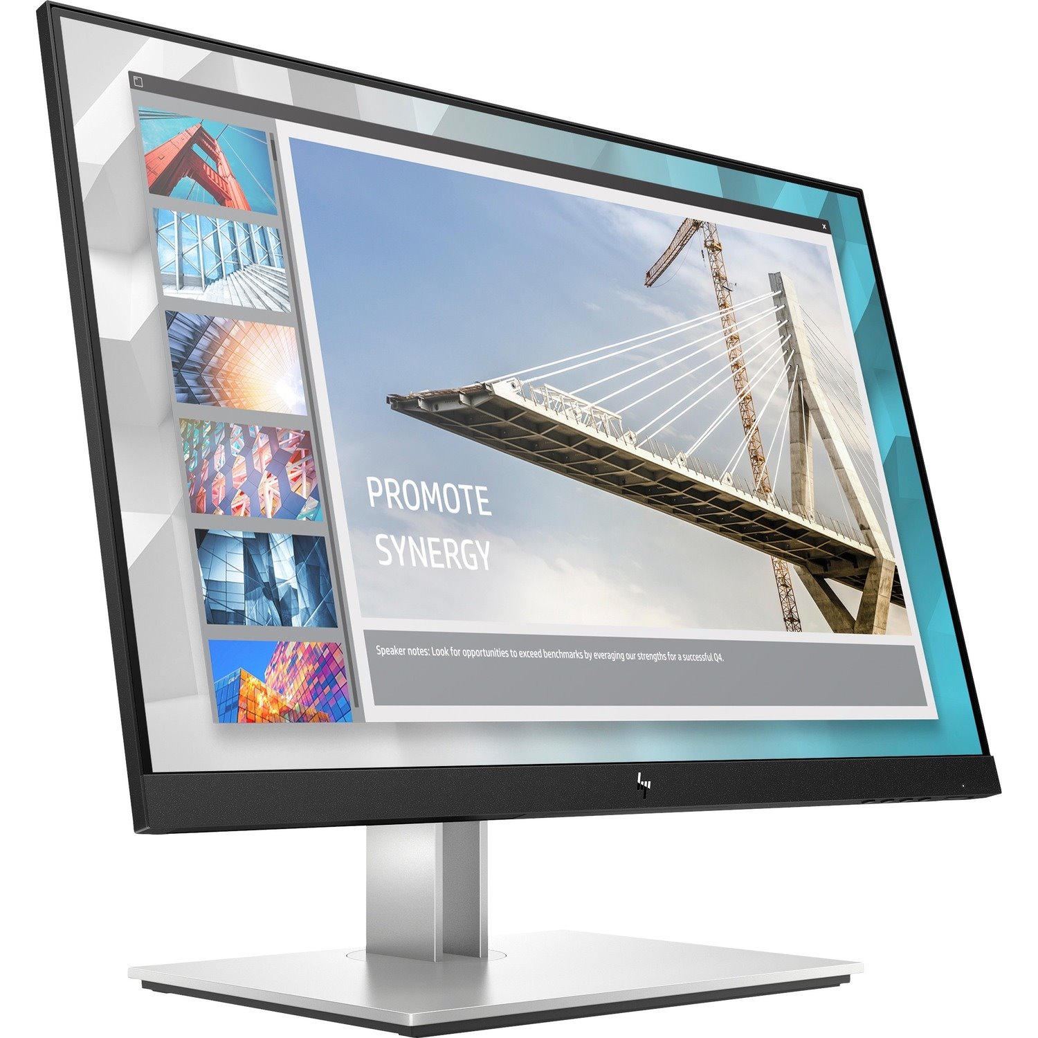 HP E24i G4 24" Class WUXGA LCD Monitor - 16:10 - Black/Silver