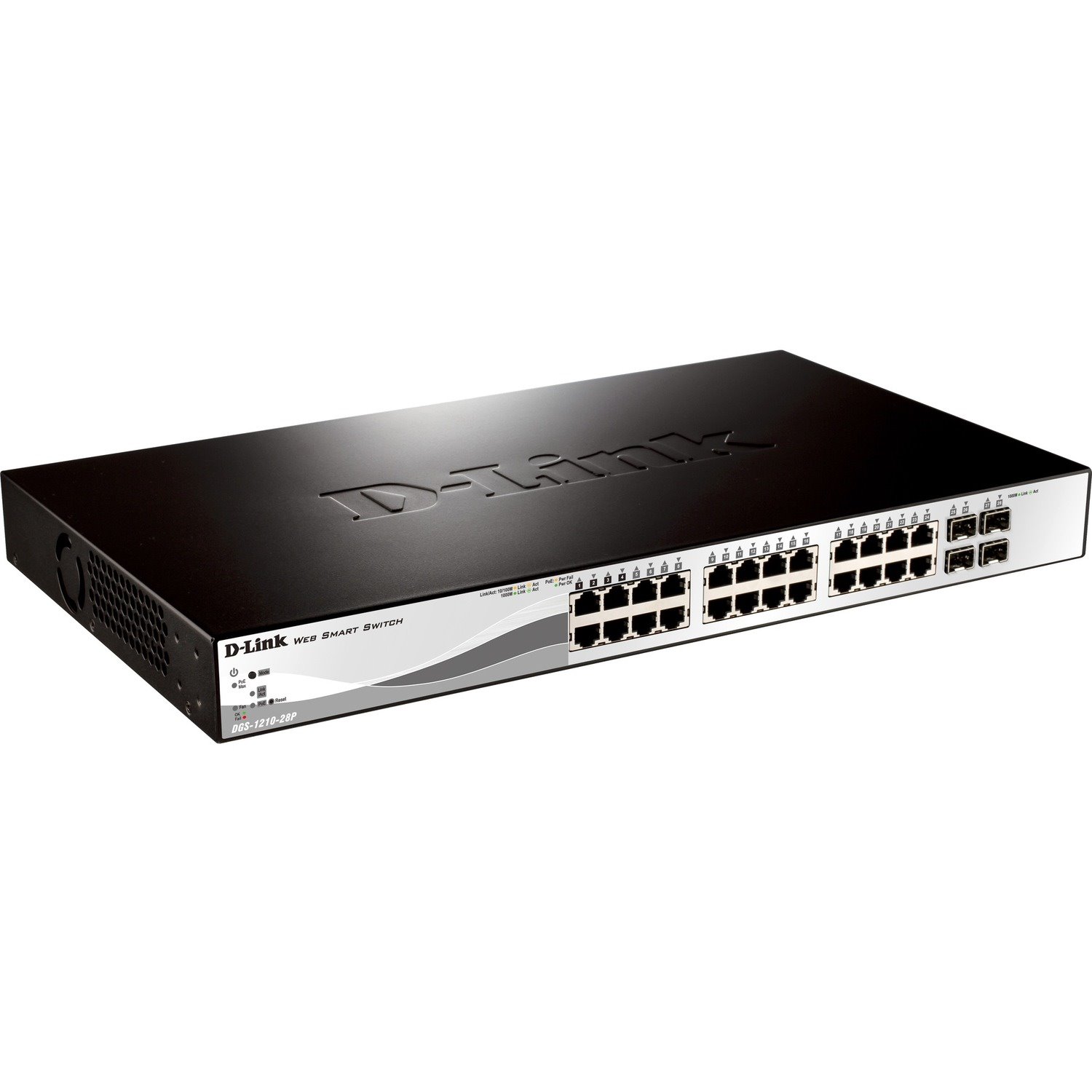 D-Link DGS-1210 DGS-1210-28P 24 Poorten Beheer mogelijk Ethernetswitch - Gigabit Ethernet - 10/100/1000Base-T
