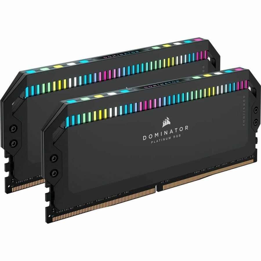 Corsair Dominator Platinum RGB 64GB (2x32GB) DDR5 DRAM 6600MT/s C32 Memory Kit - Black