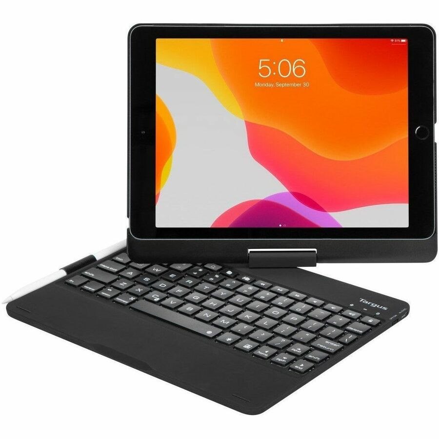 Targus VersaType THZ857DE Keyboard/Cover Case for 25.9 cm (10.2") to 26.7 cm (10.5") Apple iPad Tablet