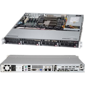 Supermicro SuperServer 6017B-MTLF Server Barebone System - 1U Rack-mountable - Socket B2 LGA-1356 - 2 x Processor Support