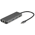 StarTech.com USB 3.1 (3.1 Gen 2) Type C Docking Station for Notebook, Tablet, Workstation - 100 W - Grey