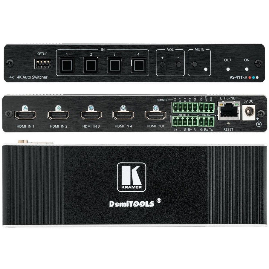 Kramer VS-411XS 4x1 4K HDR HDMI Intelligent Auto Switcher