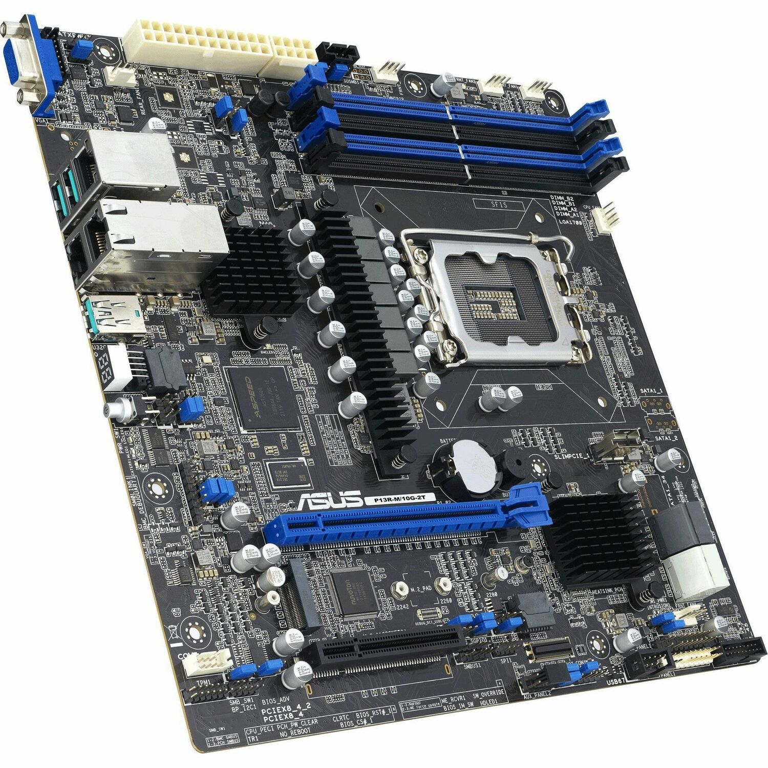 Asus P13R-M/10G-2T Server Motherboard - Intel C262 Chipset - Socket LGA-1700 - Micro ATX