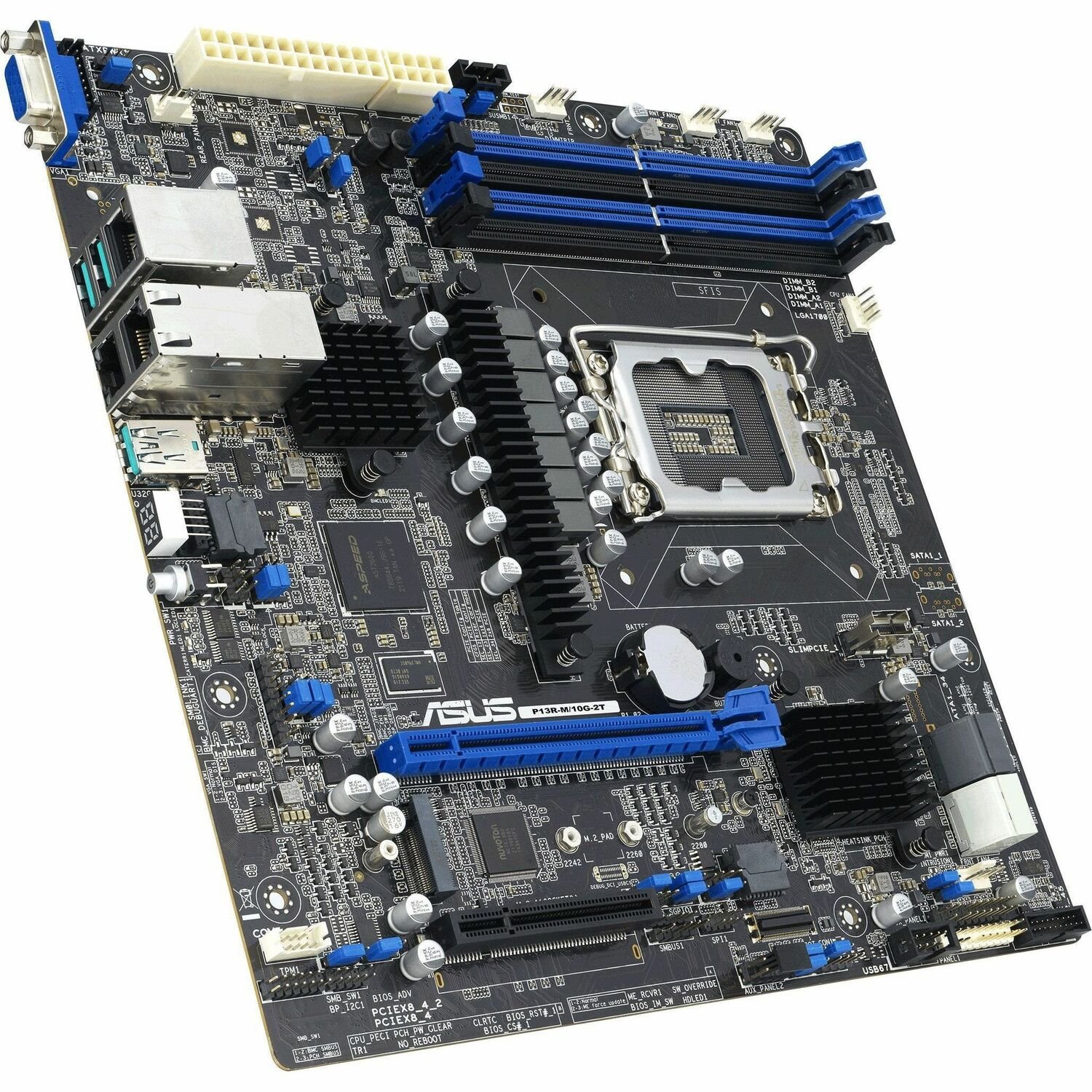 Asus P13R-M/10G-2T Server Motherboard - Intel C262 Chipset - Socket LGA-1700 - Micro ATX