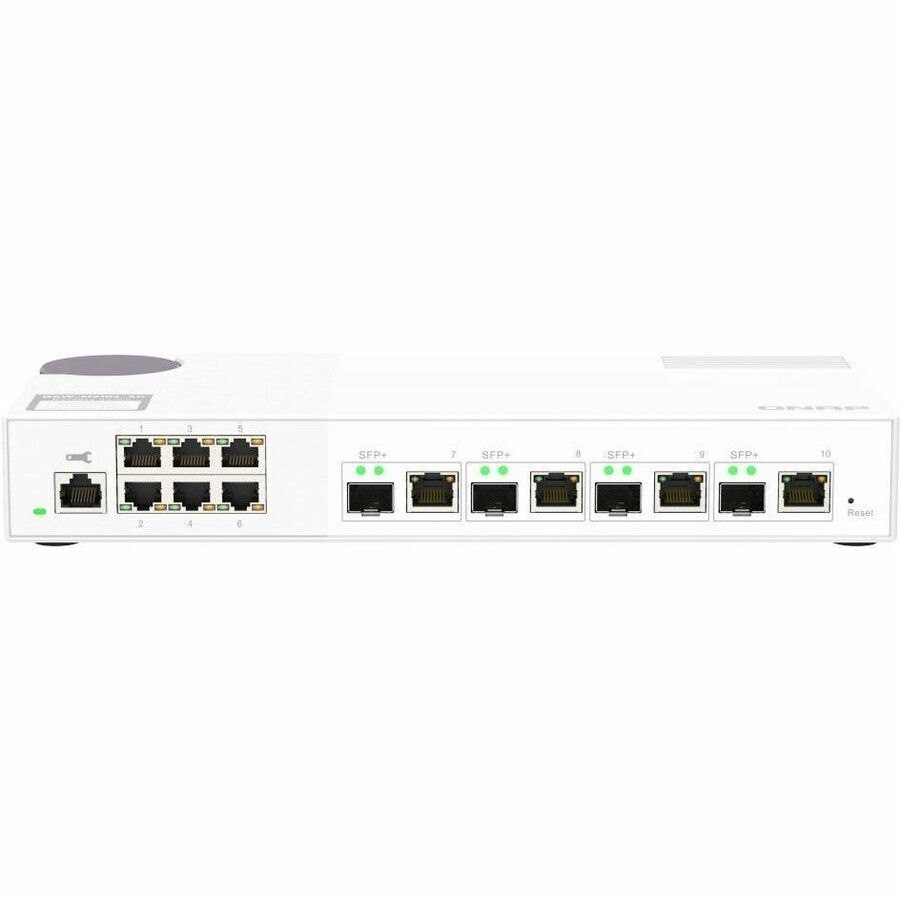 QNAP QSW-M2106-4C 6 Ports Manageable Ethernet Switch - 2.5 Gigabit Ethernet, 10 Gigabit Ethernet - 2.5GBase-T, 10GBase-X