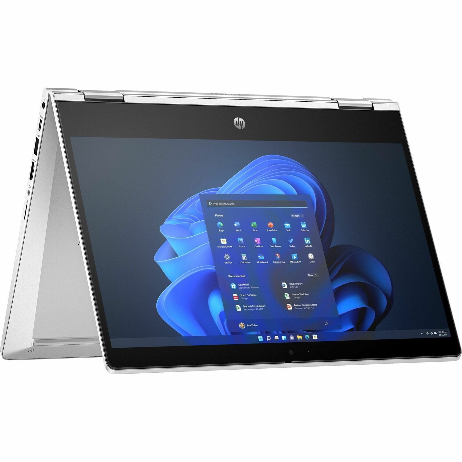 HP Pro x360 435 G10 13.3" Touchscreen Convertible 2 in 1 Notebook - Full HD - AMD Ryzen 5 7530U - 8 GB - 256 GB SSD - Pike Silver Aluminum