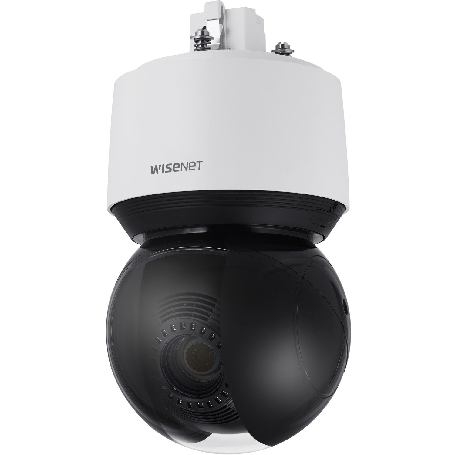 Wisenet XNP-9250R 8 Megapixel Outdoor 4K Network Camera - Color - Dome - White, Black