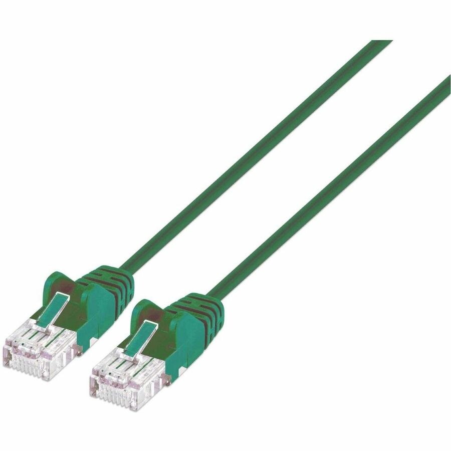 Ic Intracom Intracom 100% Copper, RJ45 Male To RJ45 Male, 14 FT. (5 M), Green