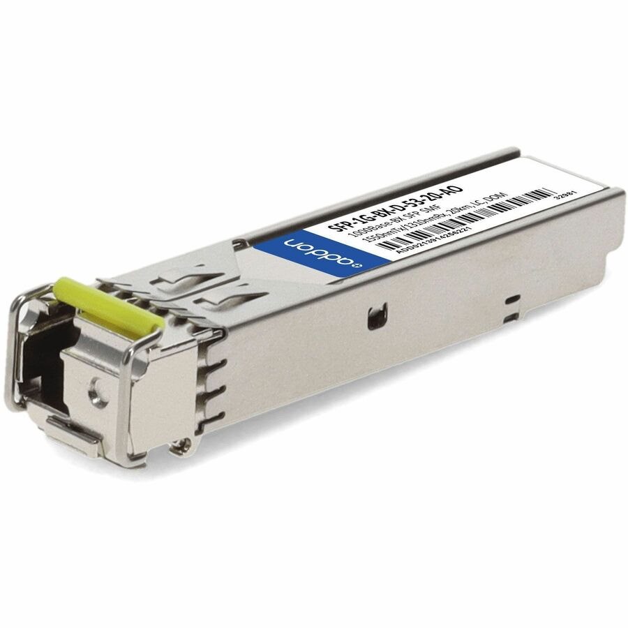 AddOn MSA and TAA 1000Base-BX SFP Transceiver (SMF, 1550nmTx/1310nmRx, 20km, LC, DOM)