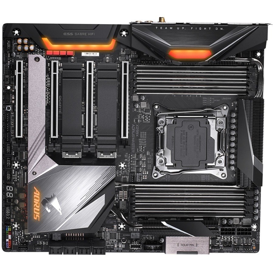 Aorus X299X AORUS MASTER Desktop Motherboard - Intel X299 Chipset - Socket R4 LGA-2066 - Intel Optane Memory Ready - Extended ATX