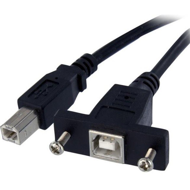 StarTech.com 1 ft Panel Mount USB Cable B to B - F/M