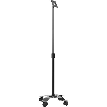 CTA Digital VESA-Compatible, Height-Adjustable Rolling Floor Stand With Wheels