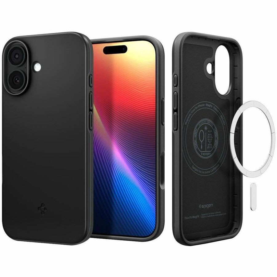 Spigen Thin Fit Case voor Apple iPhone 17 Smartphone - Zwart