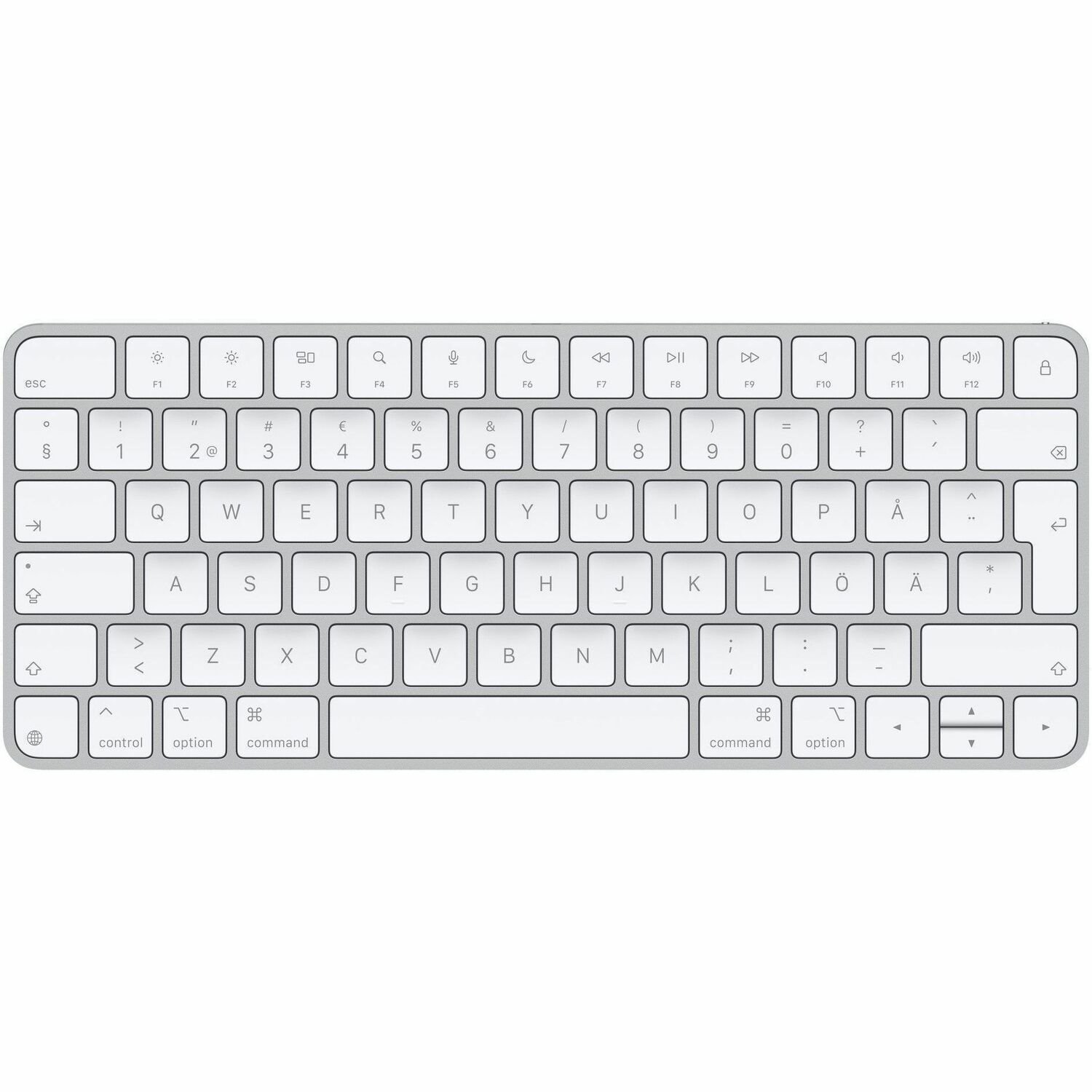 Apple Magic Keyboard - Wired/Wireless Connectivity - USB Type C Interface - Swedish - QWERTY Layout - White