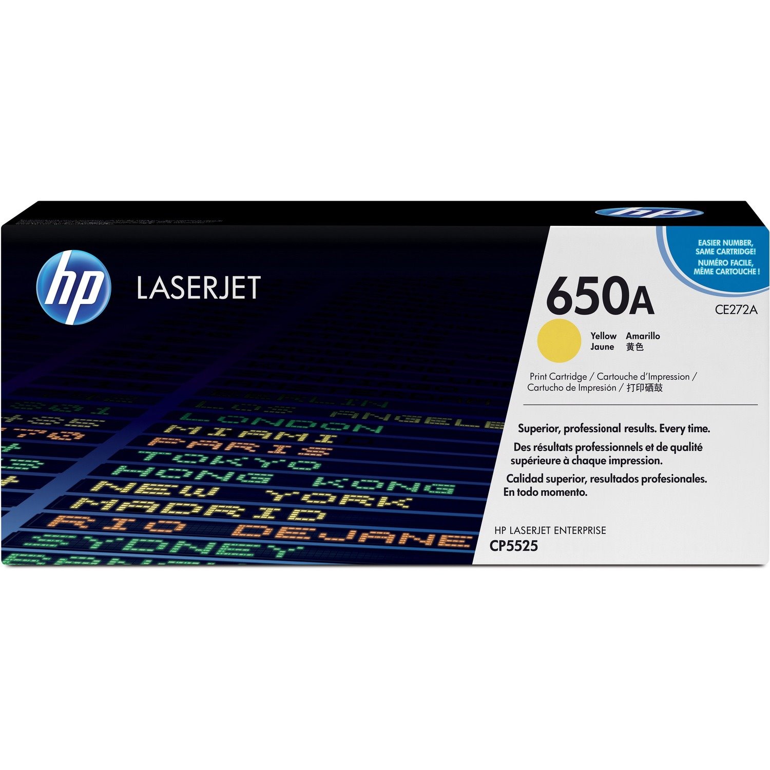 HP 650A Original Laser Toner Cartridge - Yellow - 1 Each