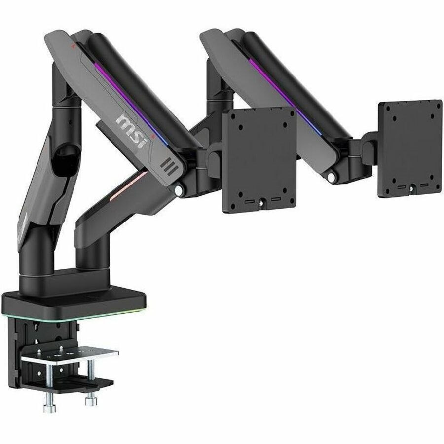 MSI Mounting Arm for Monitor, Flat Panel Mount, Curved Screen Display, Display - Matte Black, Painted Gray